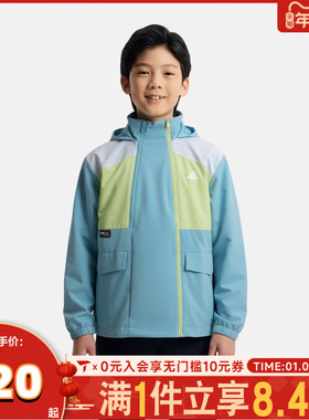 adidas阿迪达斯男大童JK WV URBAN JKT运动健身夹克外套KG5949