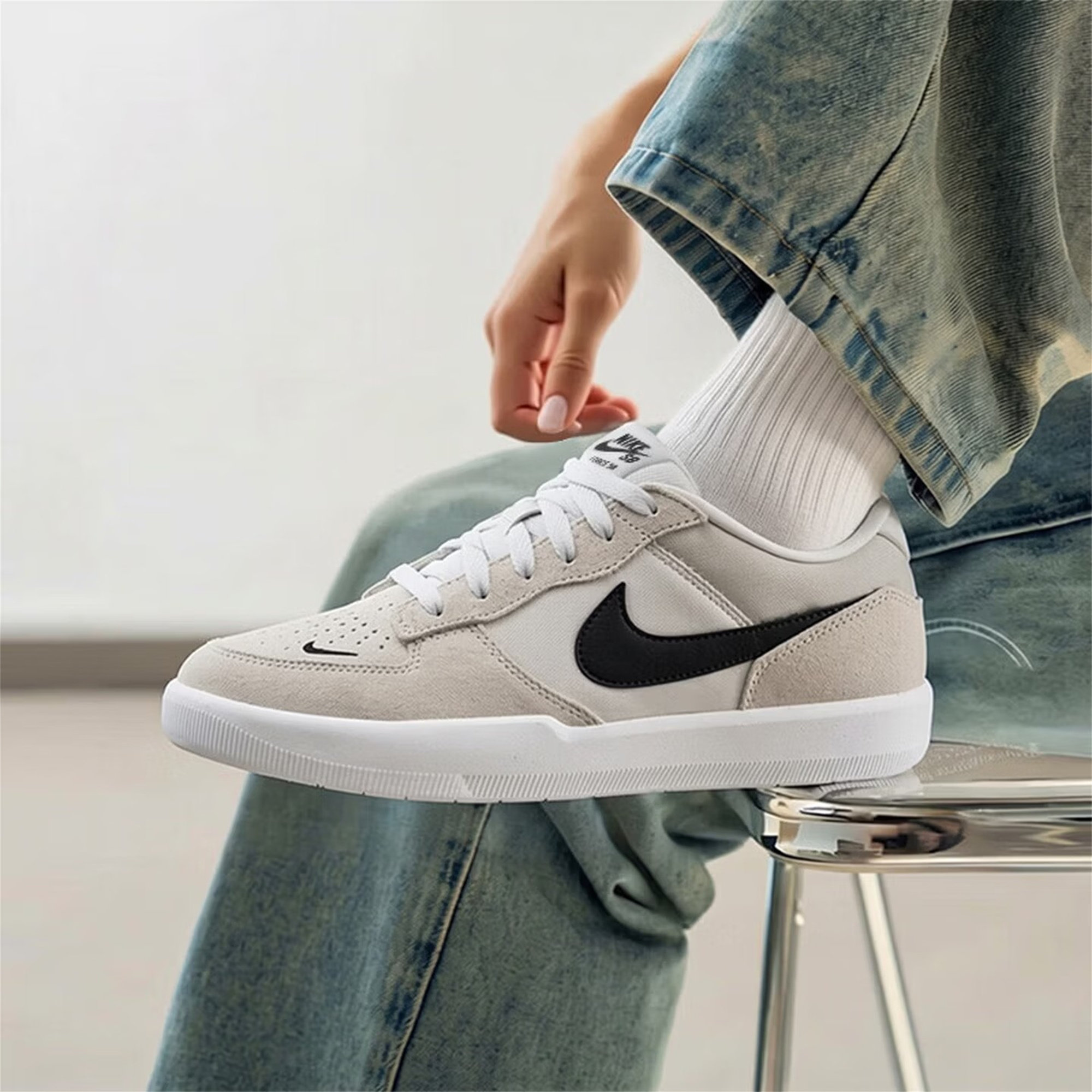 NIKE耐克男女SB FORCE58低帮复古滑板鞋运动休闲鞋板鞋CZ2959-003图片