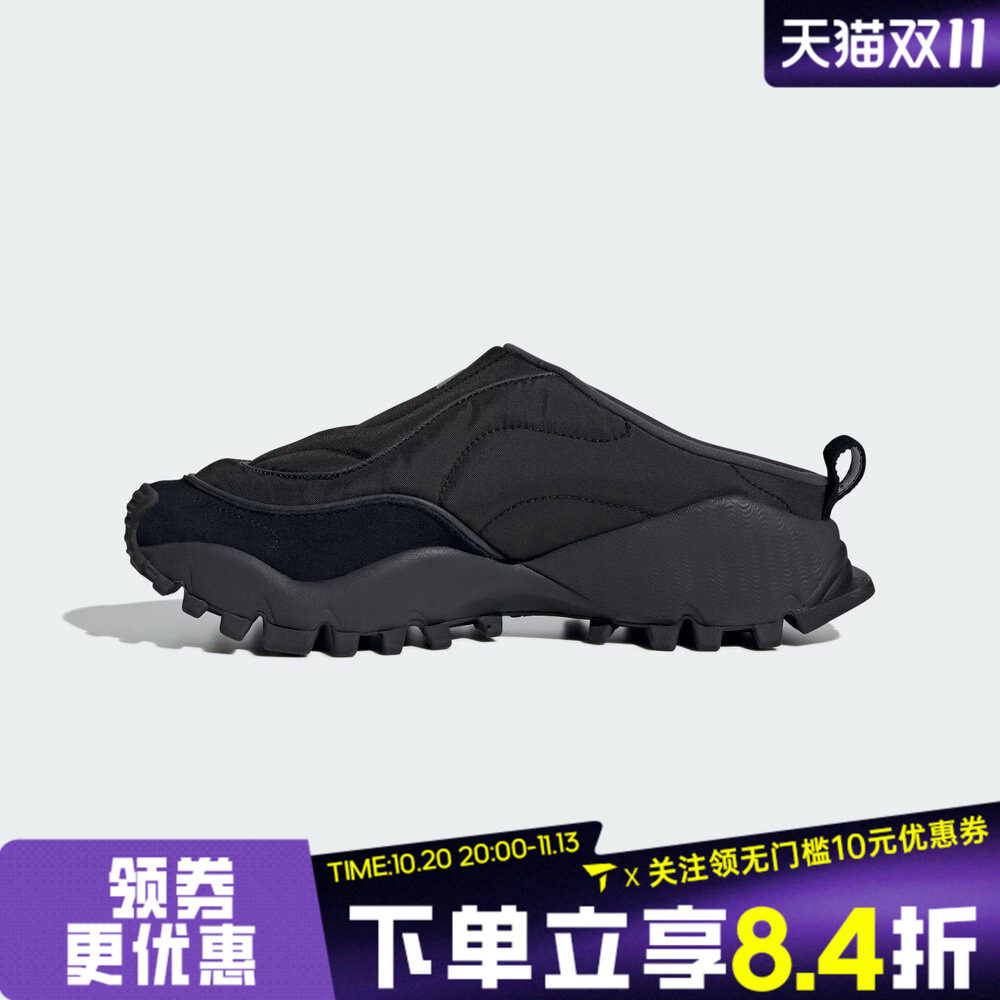 adidas阿迪达斯女子FOS运动鞋休闲鞋穆勒鞋拖鞋KJ3951