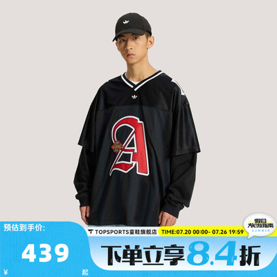 滔搏adidas阿迪达斯三叶草男子OG M 2IN1 运动休闲长袖T恤KS5328