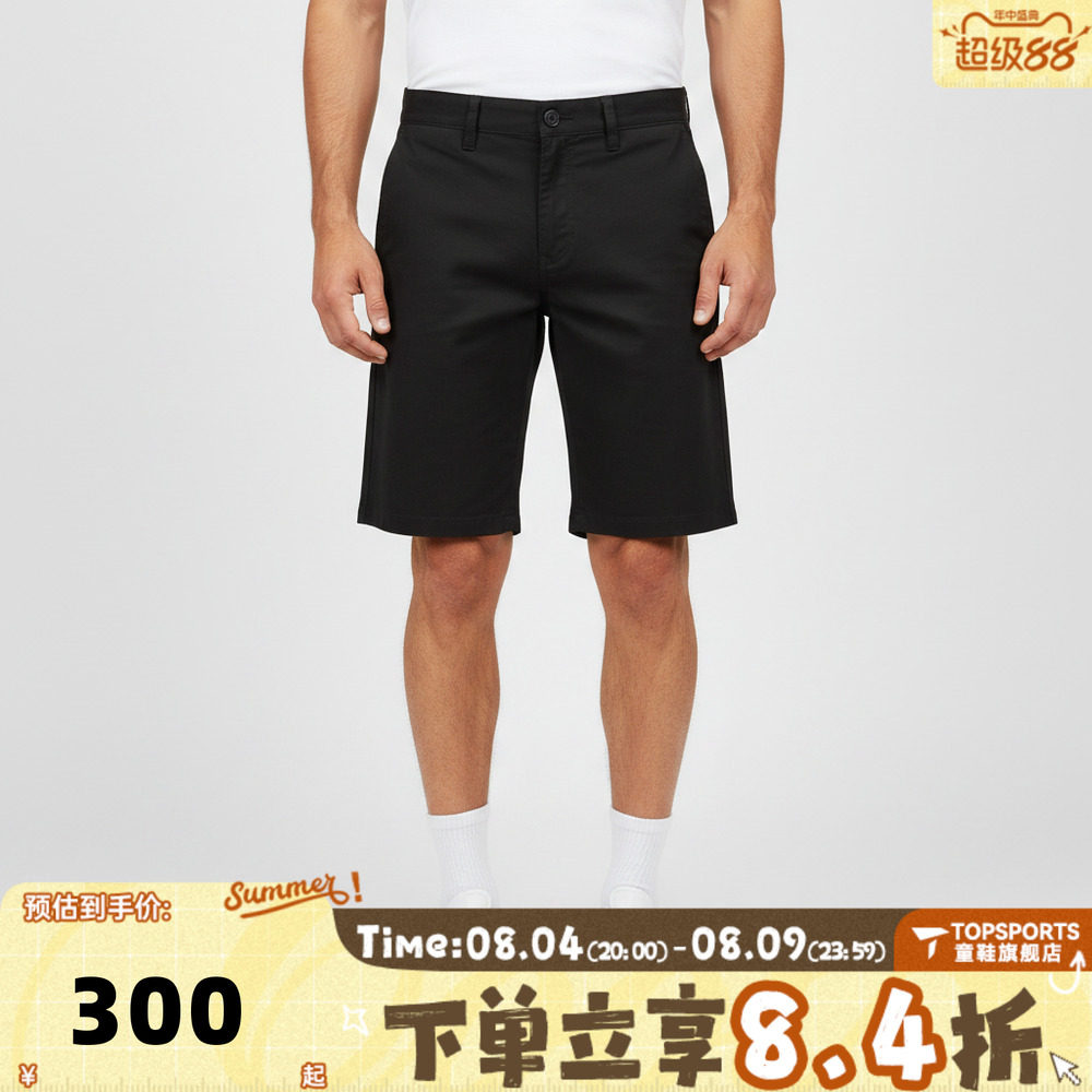 滔搏VANS范斯男子运动休闲短裤VN000TCWBLK