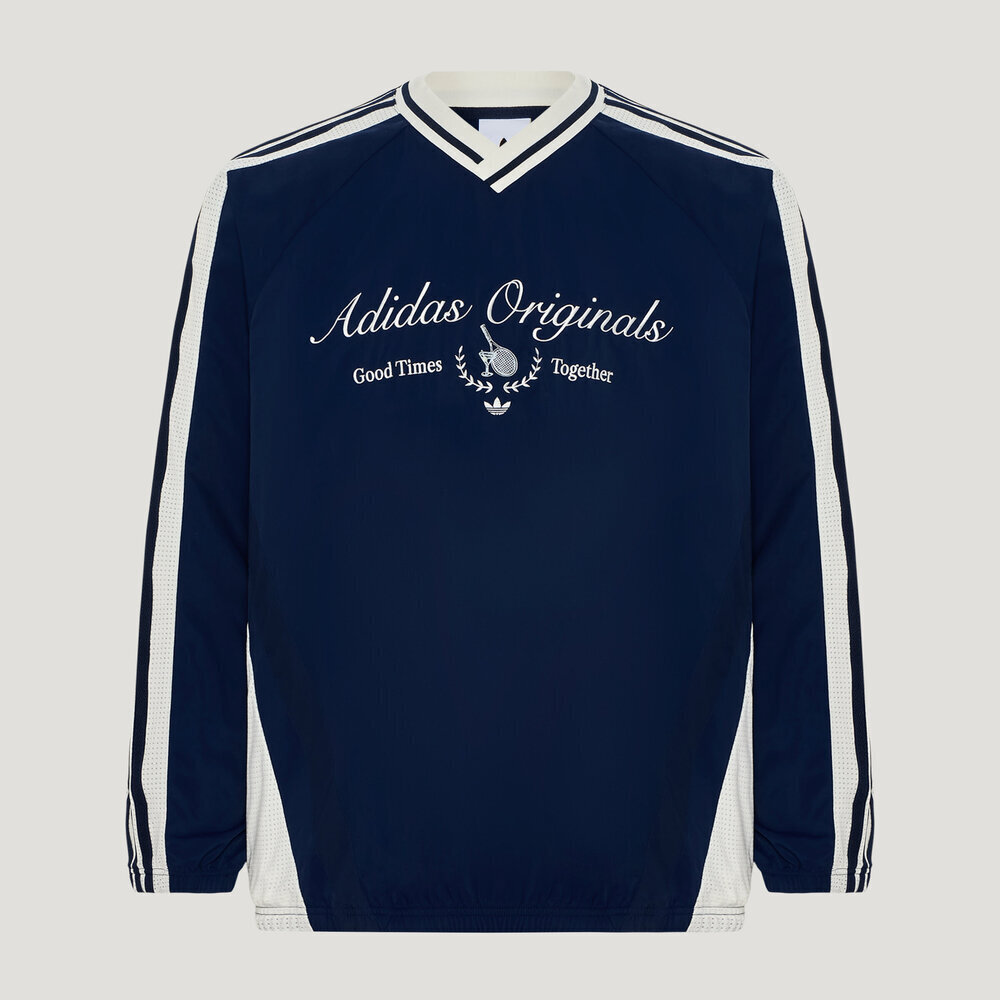 adidas阿迪达斯三叶草男子LIGHT WVN CREW运动休闲长袖T恤KW5666