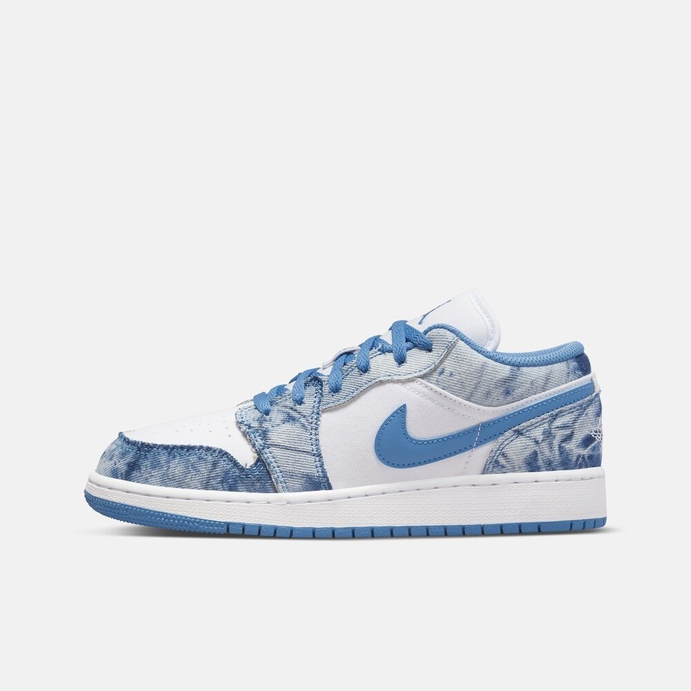 NIKE耐克男大童AIR JORDAN 1 LOW (GS)运动训练篮球鞋DM8947-100