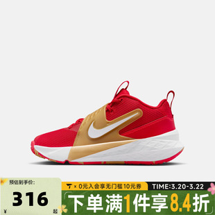 NIKE耐克大男童鞋子红色新年鞋子儿童休闲鞋子运动鞋HF6279-603