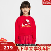 NIKE耐克女小童装 新年马年儿童休闲连衣裙NY2612158PS 001