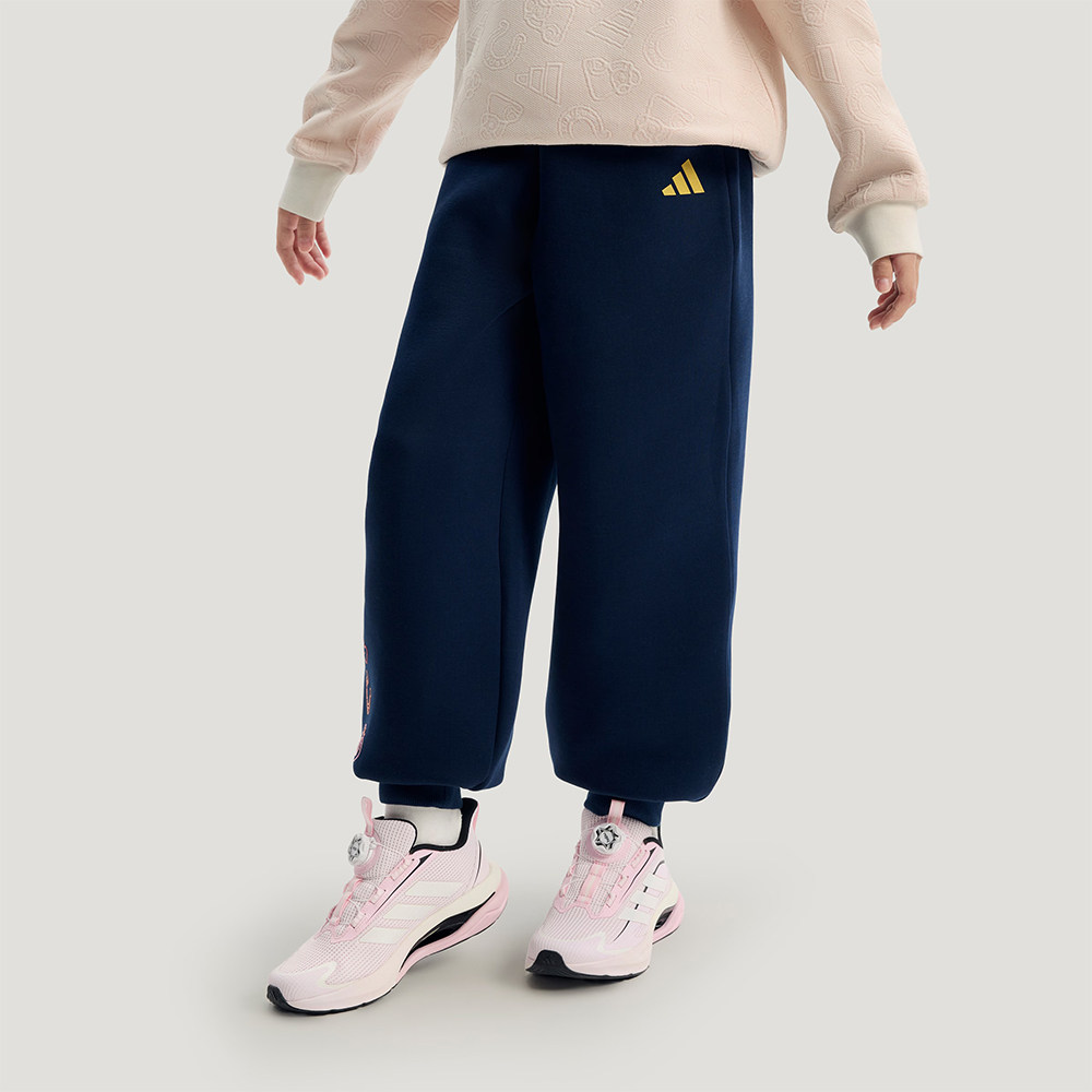 adidas阿迪达斯女小童马年2026新年过年裤子运动休闲长裤KV6977