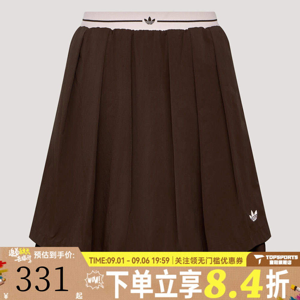 adidas阿迪达斯三叶草女子SPORTS SKIRT运动休闲半身百褶裙KX6895