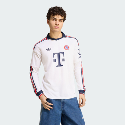 adidas阿迪达斯男子FCB A JSY L拜仁慕尼黑运动休闲长袖T恤KH1327