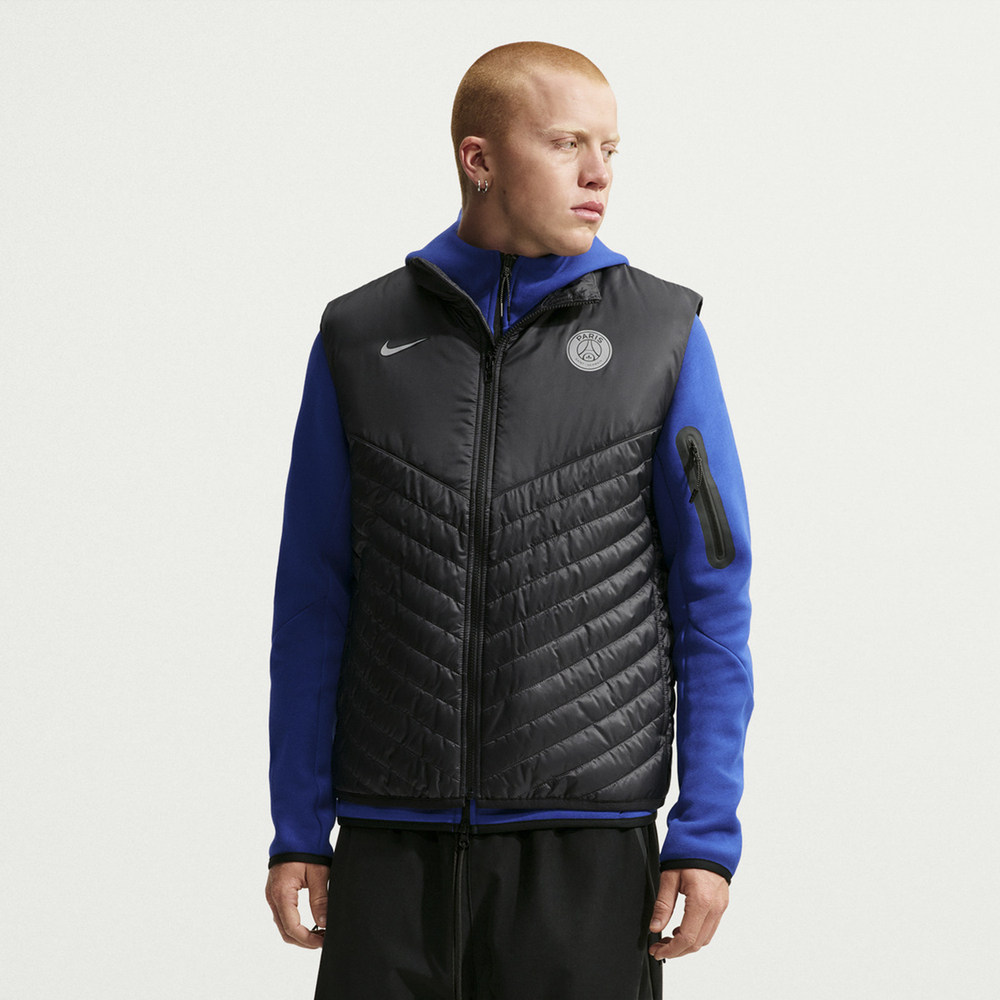 NIKE耐克男子PSG NK TF WR MDWGHT VEST运动休闲棉马甲IO3661-010