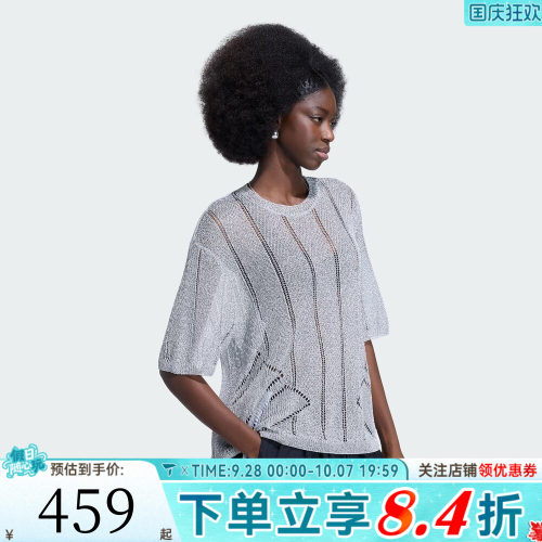 滔搏adidas阿迪达斯三叶草女子运动休闲套头衫毛衣KZ5061