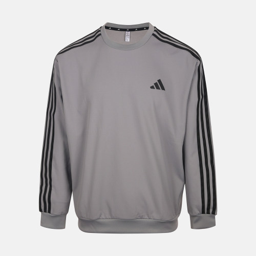 滔搏adidas阿迪达斯男子三条纹运动休闲圆领套头衫卫衣KX0499