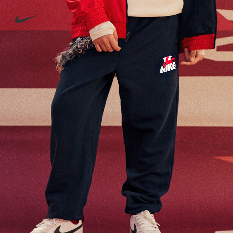 NIKE耐克大童装2026马年新年过年儿童运动休闲裤IR0101-010