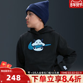 NIKE耐克大童运动休闲卡通印花连帽套头衫 卫衣IM8892 045