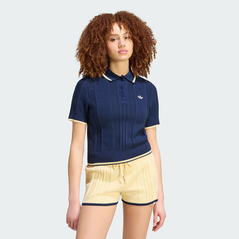 adidas阿迪达斯三叶草女子SH SLEEVES针织运动休闲短袖T恤KR7059