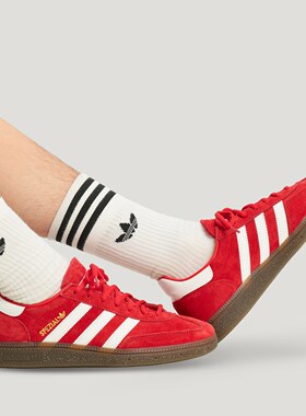 adidas阿迪达斯三叶草男女鞋HANDBALL本命年红色德训鞋板鞋FV1227