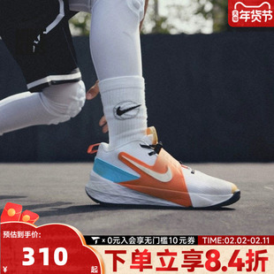 NIKE耐克大男童鞋子魔术贴鞋子儿童休闲鞋子运动篮球鞋IM3382-111