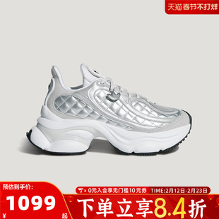 adidas阿迪达斯三叶草女鞋OZVENUZ浮蝶鞋厚底老爹鞋运动鞋KJ3971