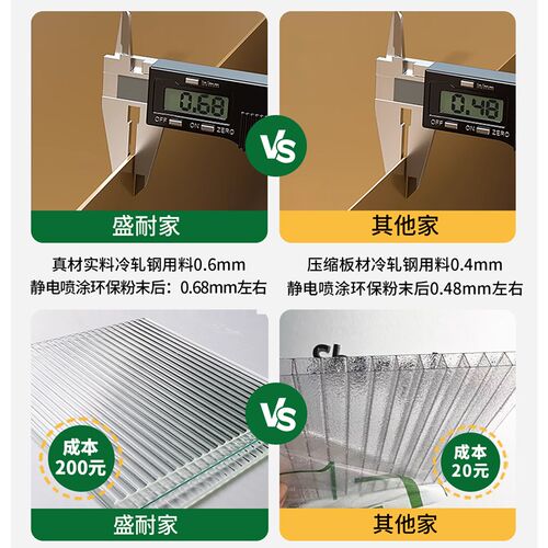 新奶油风金属衣柜家用q卧室靠墙一体挂衣柜小户型成品铁皮收纳储