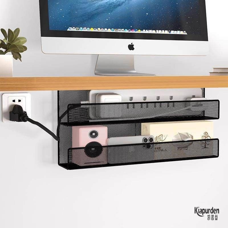 新桌下理线架电线收纳槽电脑桌底插排固定L束理线盒桌面理线神器,收纳整理,理线器/集线器/绕线器,淘宝优惠券,粉丝福利购,淘宝优惠卷