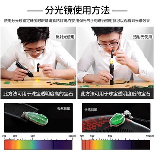 新龍眼二代光栅式分光镜 棱镜式可E调焦分光镜珠宝鉴定工具翡翠水