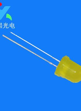 10MM黄发黄色led灯珠发光二极管 f10高亮黄光 黄灯