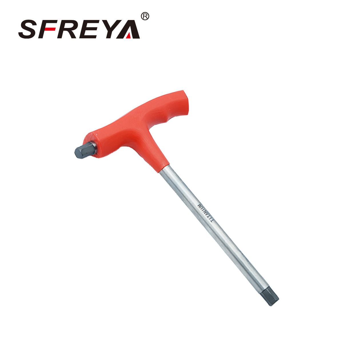 SFREYA T1022 钛合金T型六角扳手 无磁钛合金工具 耐腐蚀钛合金扳