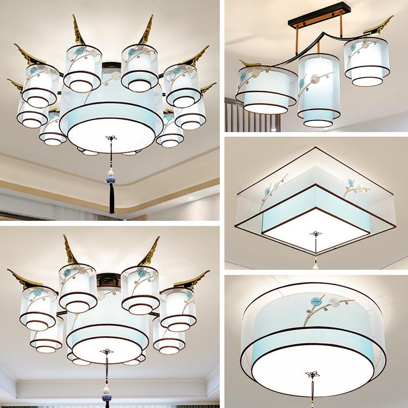 新中式吸顶灯客厅餐厅灯中国风简约现代复古大气家用节能主卧室灯