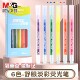晨光舒眼淡彩荧光笔套装 记手账笔小学生初中生划重点做笔记记号笔