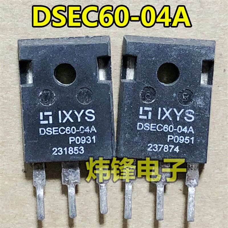 原装进口拆机 DSEC60-04A TO-247 快恢复整流二极管 60A400V 测好
