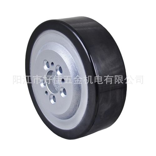 源头工厂产品230X75mm AGV 叉车钢芯橡胶驱动脚轮