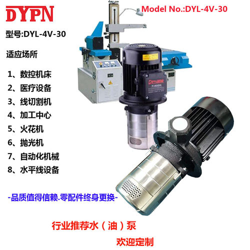 DYL4V-30三相电泵机床冷却泵 铣床线切割循环水泵浸入式离心泵