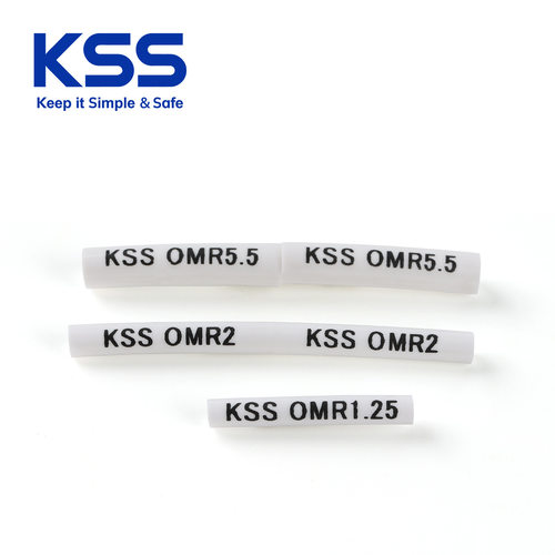 KSS号码管空白胶管OMR系列PVC标记套管梅花管白色线号管护线
