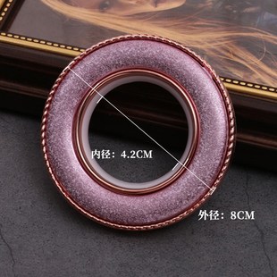 窗帘罗马杆配件 800B磨砂纳米消声打孔圈40个/盒窗帘水晶吊环