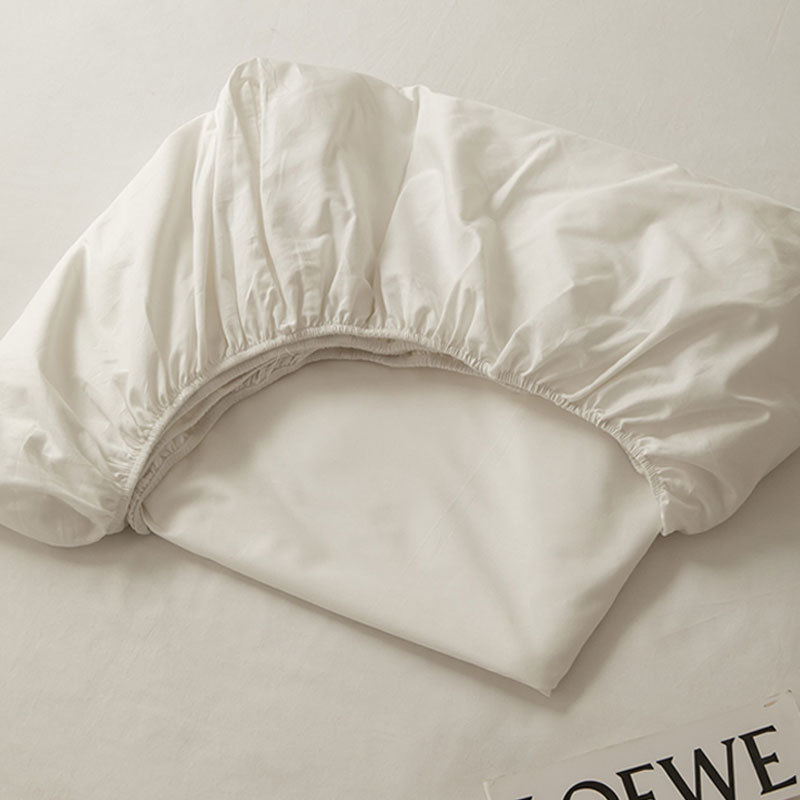 1F31F3白色床笠2023年新款纯棉夏单件床笠罩床罩薄款床垫保护罩