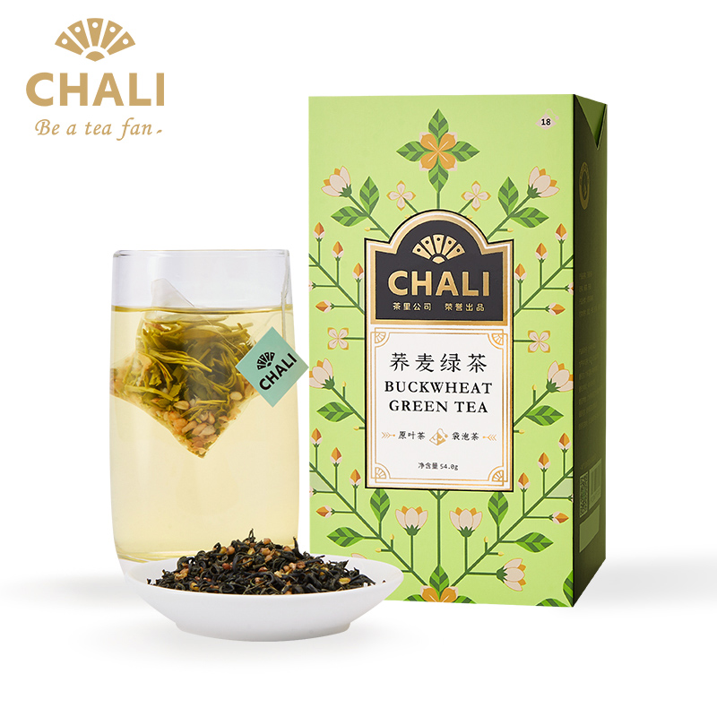 CHALI 荞麦绿茶苦荞麦茶袋泡茶荞麦绿茶组合花茶茶叶三角茶包