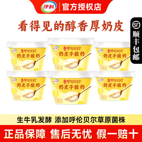 伊利宫酪奶皮子酸奶138g组合可选