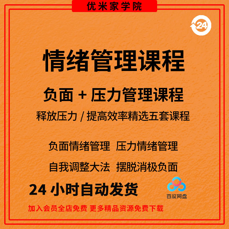 自我负面情绪管理情商课程认知提升魅力沟通聊天技巧社交心理教学-封面