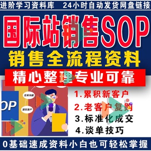 阿里巴巴国际站外贸销售SOP标准化成交复购流程客户谈单成交SOP