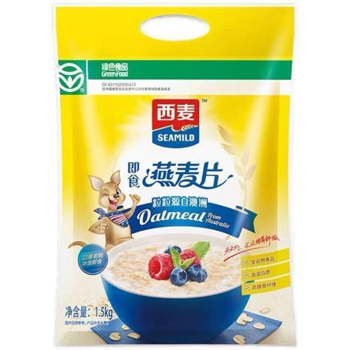 西麦燕麦片1500克家庭特惠装营养早餐即食冲饮速食免煮代餐饱腹