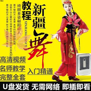 新疆舞U盘高清视频教程名师动作分解零基础入门到精通优盘课程