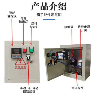 智温控箱三相能 单相温控箱 双控温 温度制仪控 温控箱KW-0KW