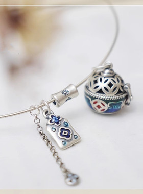 【开运】925银镂空扩香香囊吊坠