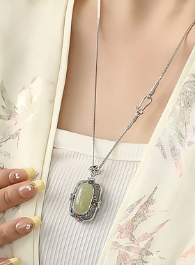 青云直上925银女可打开香囊项链