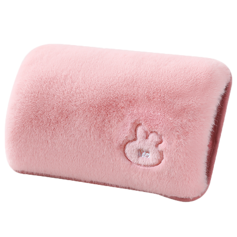 乖乖兔充电式暖宝宝热宝格子提花热宝暖肚子防爆暖宫加厚电热水袋