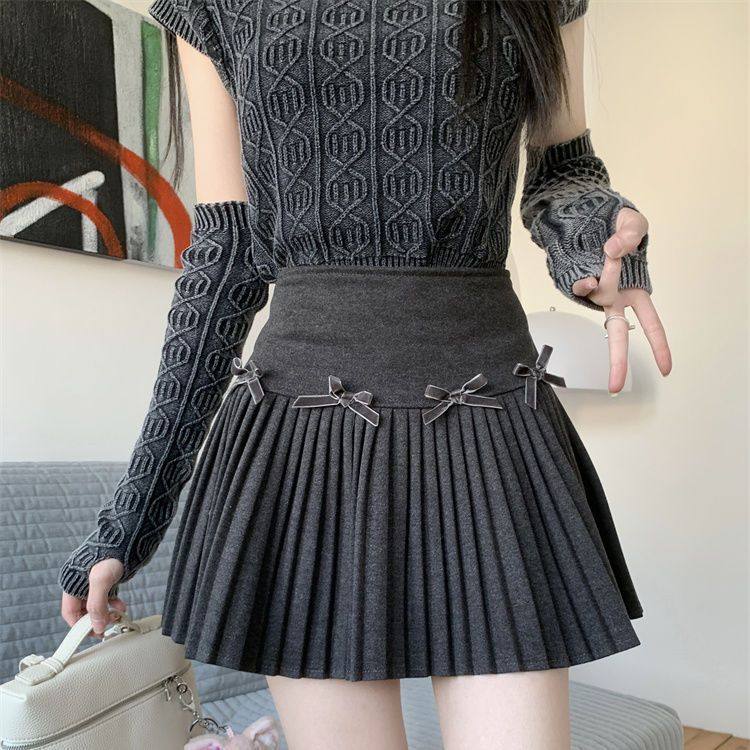 纯欲芭蕾风设计感百褶半身裙女春夏季新款小个子A字蝴蝶结短裙子,孕妇装/孕产妇用品/营养,半身裙,淘宝优惠券,粉丝福利购,淘宝优惠卷