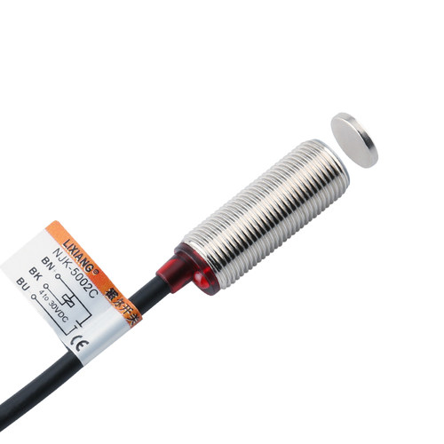 利翔 NJK-5002C霍尔传感器接近开关NPN直流三线常开磁铁感应开关