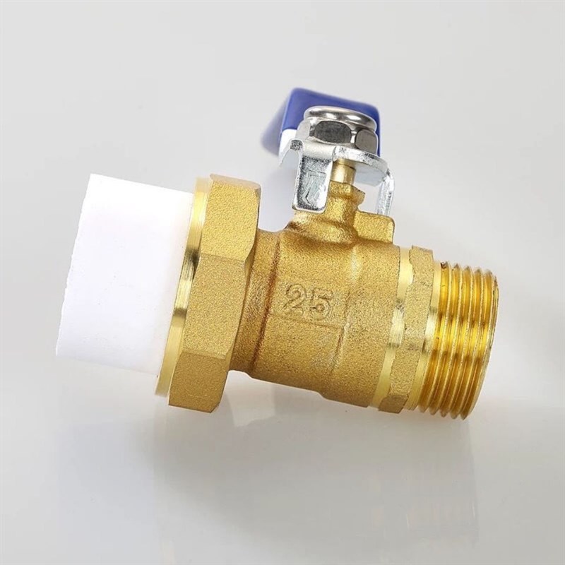加厚PPR双活接全铜球阀4分20水管开关6分25水暖配件1寸32热熔阀门