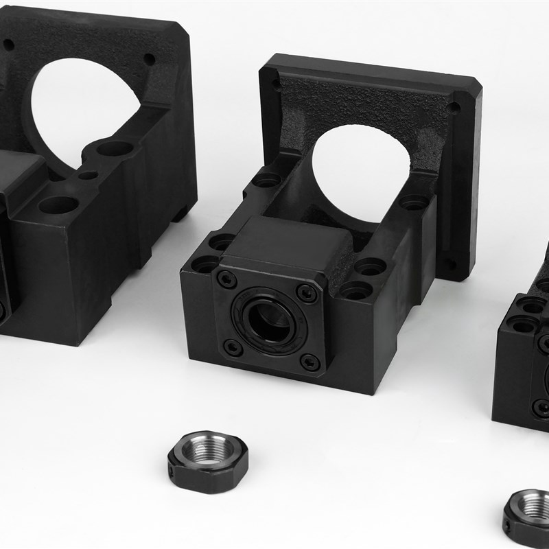 步进伺服电机滚珠丝杆57丝杆60马达直线滑台模组轴承电机座一体座