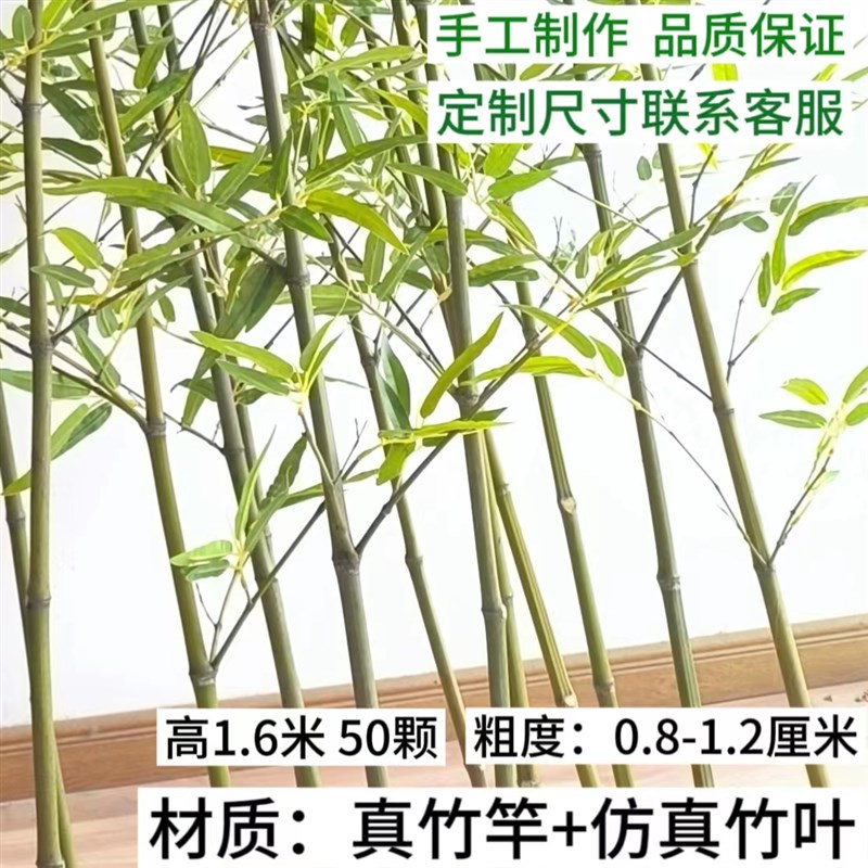 仿真竹子室内外装饰假竹子仿真植物造景仿生竹子景观绿植遮挡加密