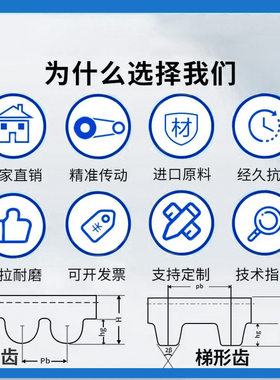 橡胶同步带HTD776-8M 784-8M 792-8M 齿形传动皮带